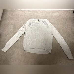 Express laced up shoulder sweater